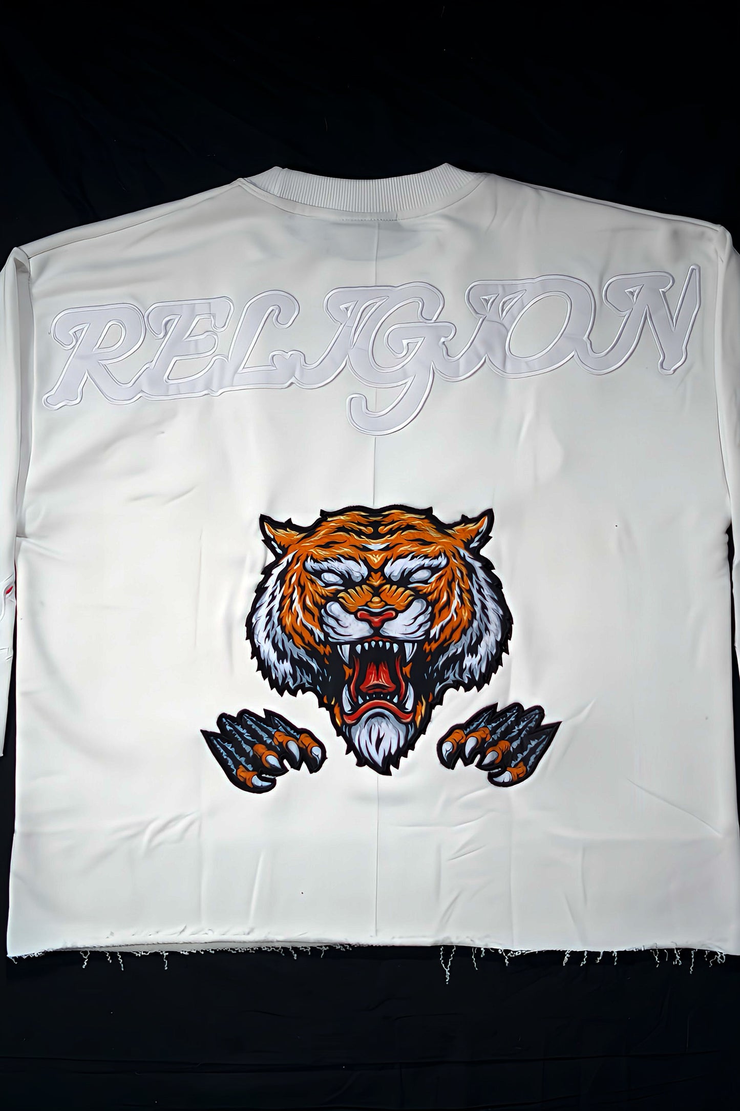 Beast Religion Oversized Cropped Tee