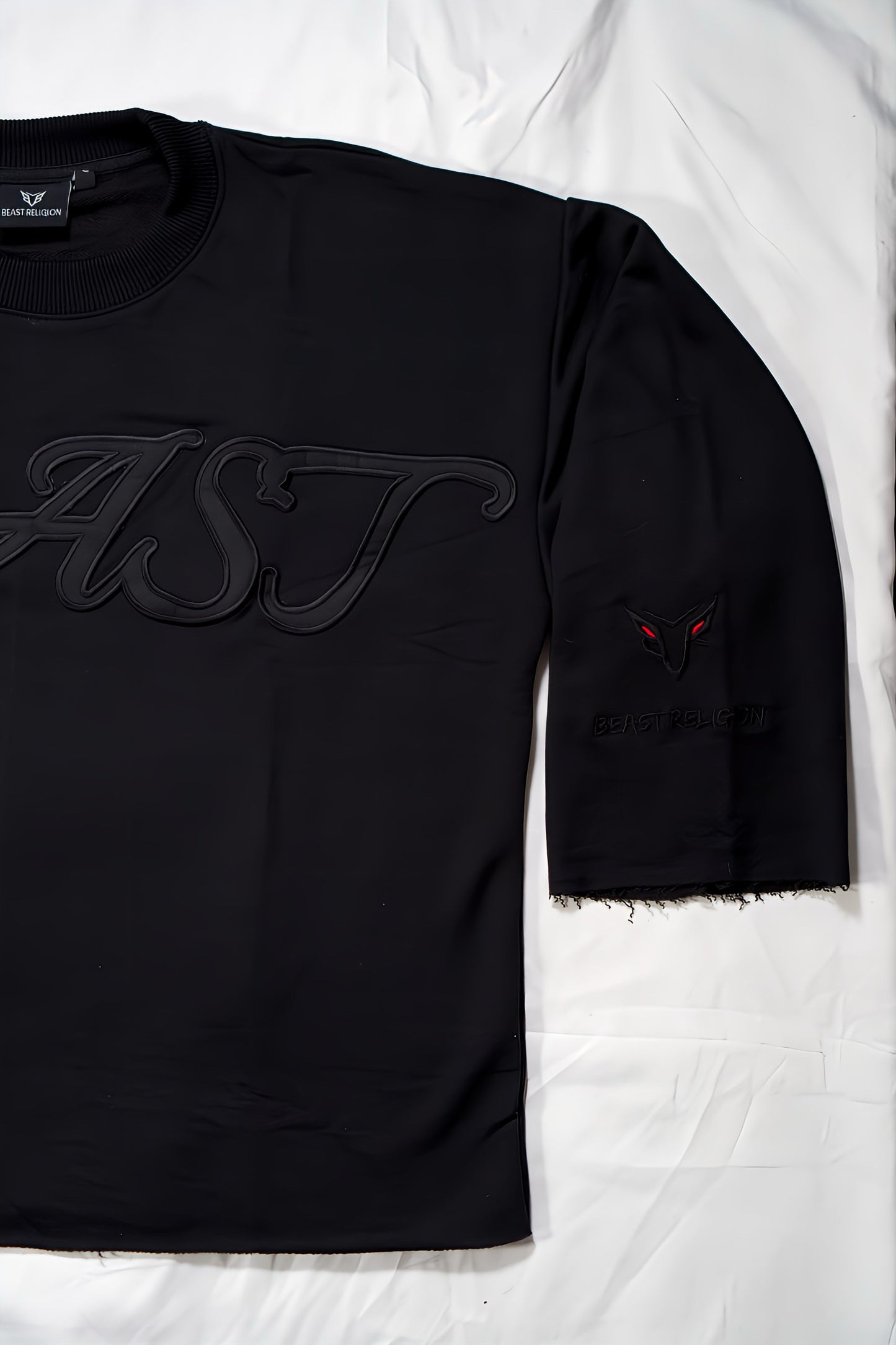 Beast Religion Oversized Cropped Tee