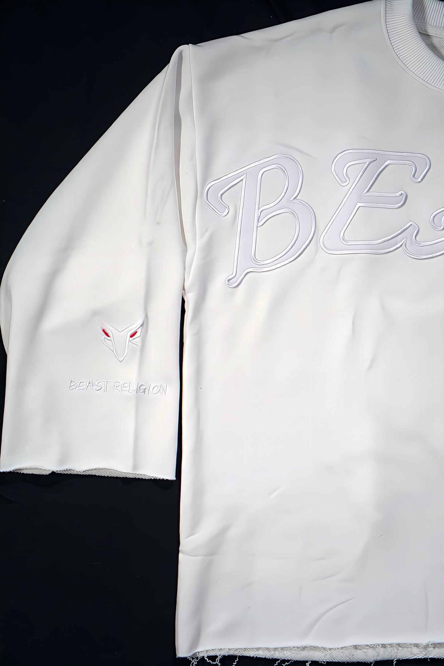 Beast Religion Oversized Cropped Tee