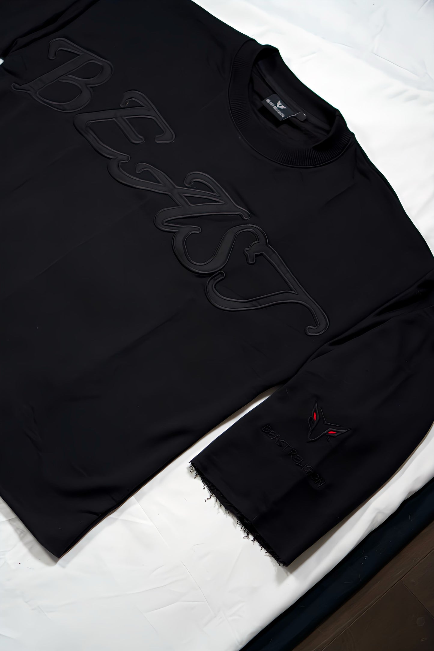 Beast Religion Oversized Cropped Tee