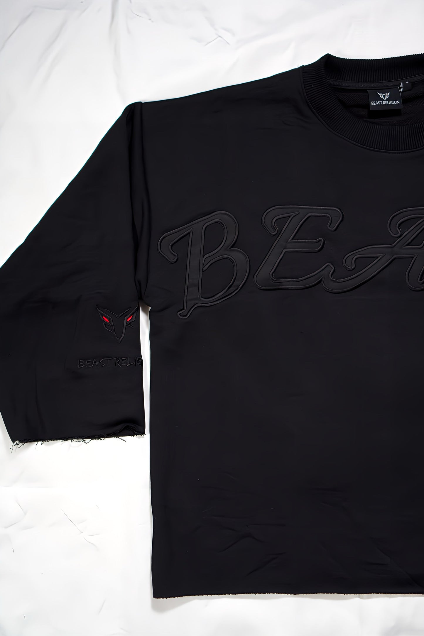 Beast Religion Oversized Cropped Tee