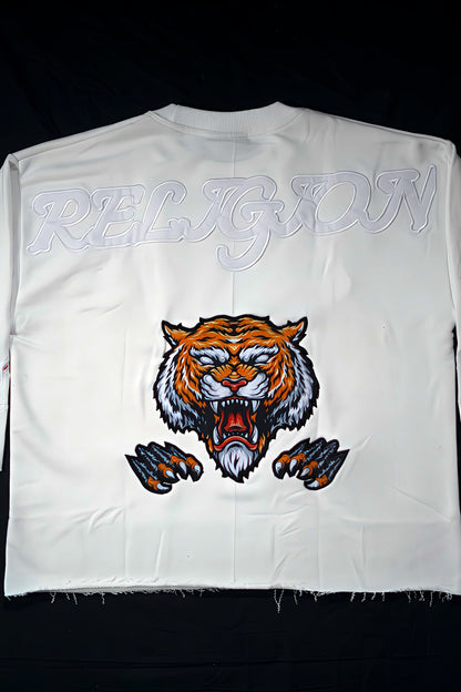 Beast Religion Oversized Cropped Tee