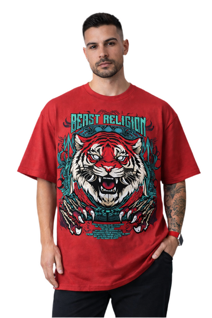 Oversized “Savage Tiger Shirt” Multi Colors