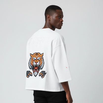 Beast Religion Oversized Cropped Tee