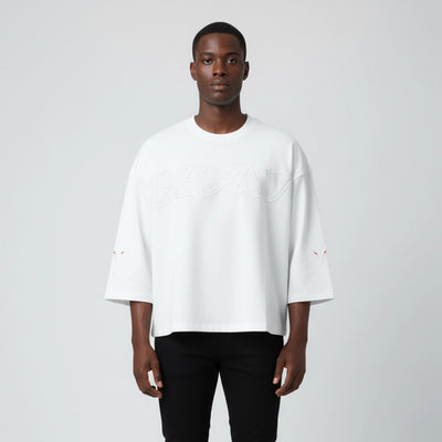 Beast Religion Oversized Cropped Tee