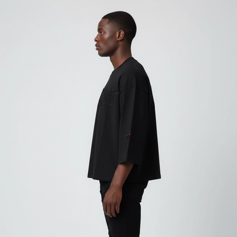 Beast Religion Oversized Cropped Tee