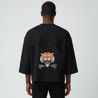 Beast Religion Oversized Cropped Tee