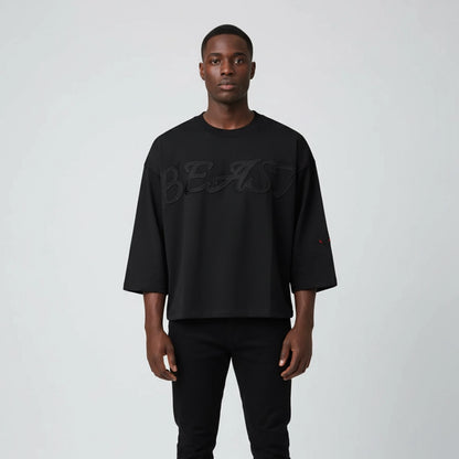 Beast Religion Oversized Cropped Tee