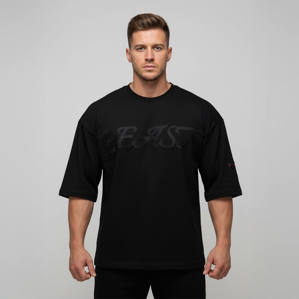 Beast Religion Oversized Cropped Tee