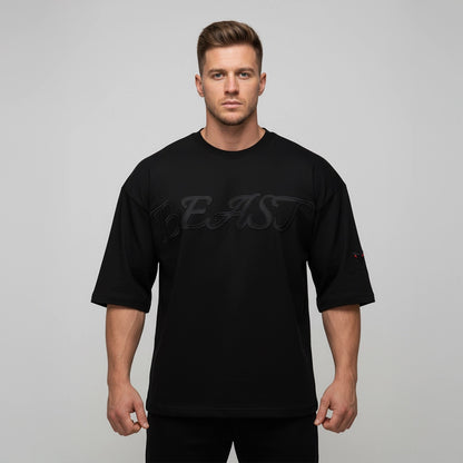 Beast Religion Oversized Cropped Tee